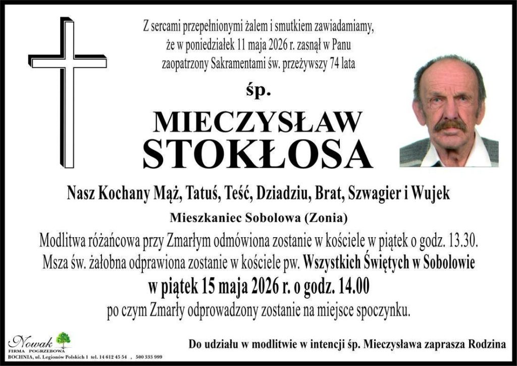 Klepsydra – Śp. Mieczysław Stokłosa