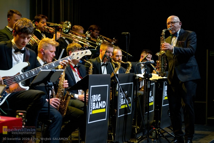 Święto jazzu w MDK. Koncert Big Band Bochnia – ZDJĘCIA