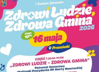 Filip Chajzer gościem Święta Zdrowia w Proszówkach. „Zdrowi ludzie, zdrowa gmina” już 16 maja