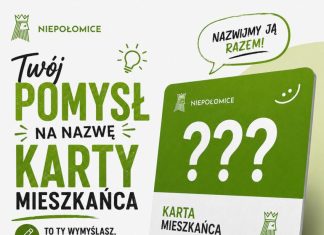 Konkurs na nazwę Niepołomickiej Karty Mieszkańca. Nagroda to 1000 zł