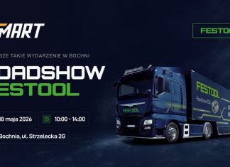 🔸 Festool Roadshow w Bochni – testy narzędzi, nagrody i wydarzenie dla fachowców