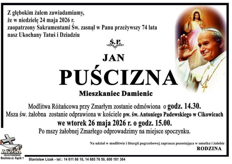 Śp. Jan Puścizna