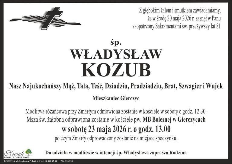 Śp. Władysław Kozub