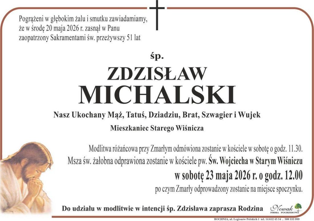Klepsydra – Śp. Zdzisław Michalski