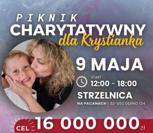 Charytatywny piknik dla Krystiana. W Dębnie będą zbierać środki na kosztowne leczenie