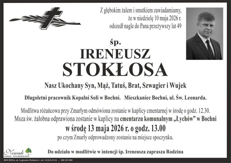 Śp. Ireneusz Stokłosa