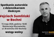 Wojciech Sumliński przyjedzie do Bochni. W piątek otwarte spotkanie