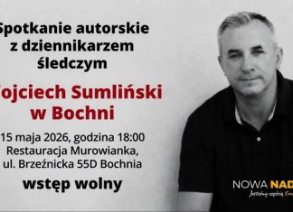 Wojciech Sumliński przyjedzie do Bochni. W piątek otwarte spotkanie