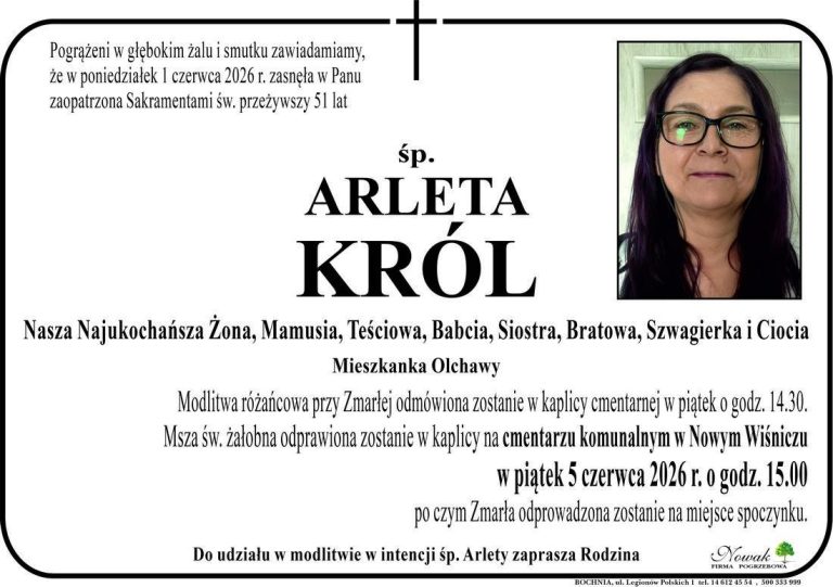 Śp. Arleta Król