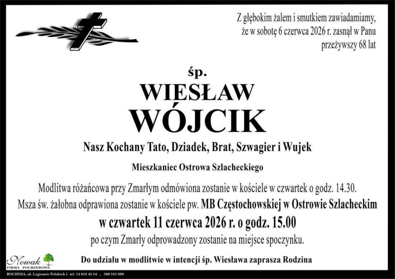 Śp. Wiesław Wójcik