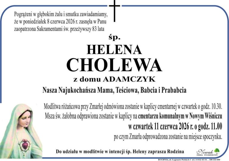 Śp. Helena Cholewa