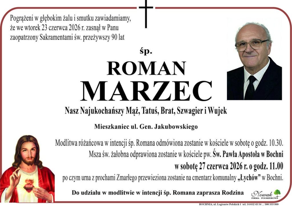 Klepsydra – Śp. Roman Marzec