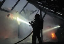 Duży pożar zabudowań w Starym Wiśniczu. Kilkugodzinna akcja strażaków, uratowano bydło