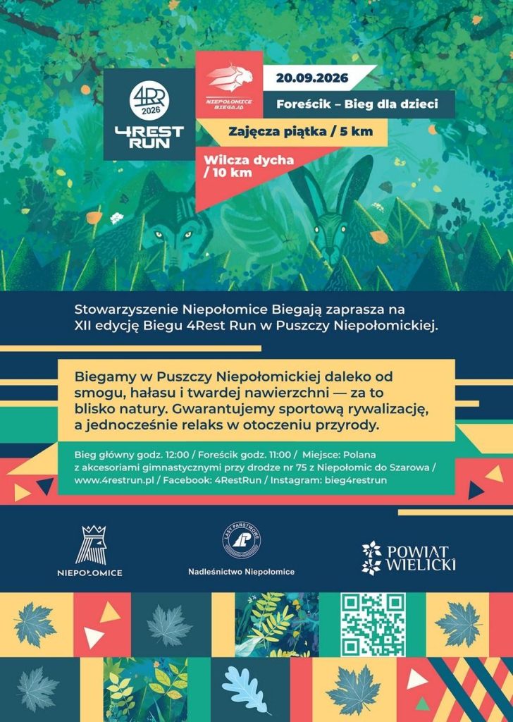 4Rest Run w Puszczy Niepołomickiej. Ruszyły zapisy na wrześniowy bieg