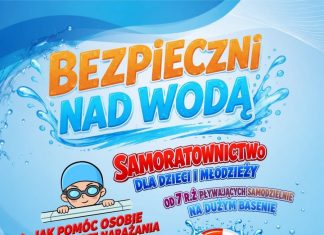 „Bezpieczni nad wodą” na Krytej Pływalni w Bochni. Zajęcia z samoratownictwa dla dzieci i młodzieży