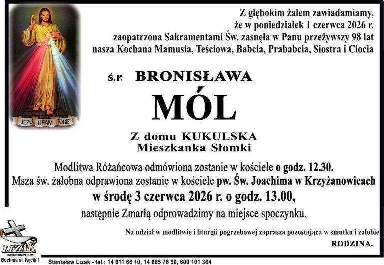 Śp. Bronisława Mól