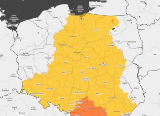 ⚠ Pomarańczowy alert IMGW dla regionu. Możliwe gwałtowne burze z gradem