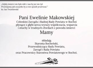 ▪ Kondolencje od władz Powiatu, Rady Powiatu oraz pracowników Starostwa Powiatowego