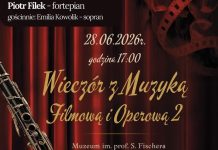 „Wieczór z muzyką filmową i operową 2” już w niedzielę w Muzeum im. Fischera