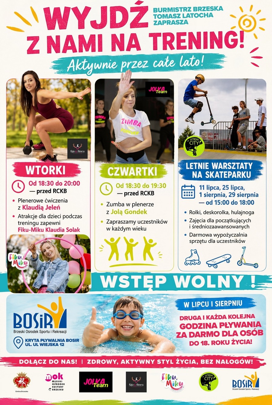 Aktywne wakacje w Brzesku. Od czwartku ruszają bezpłatne treningi i warsztaty
